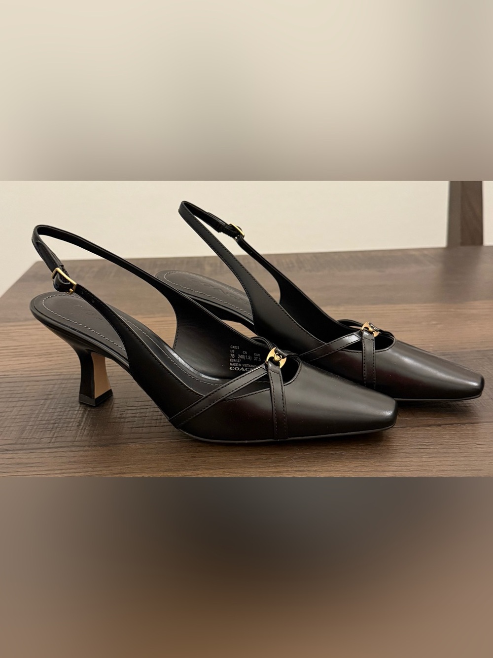 Coach Rowyn Slingback Heels Size 7